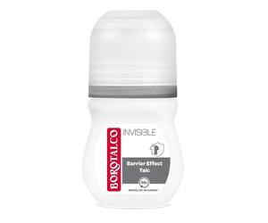 Borotalco Desodorante enrollable invisible 6 x 50 ml - 48 horas de protección contra los malos olores y manchas de sudor gracias a la fórmula Barrera Effect-Talc - 0% alcohol