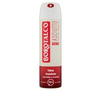Borotalco, Desodorante para hombre, spray ámbar, fórmula sin alcohol con talco, absorbe el sudor, aroma ámbar, eficacia de 72 horas, 1 botella de 150 ml