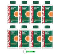 Borotalco - Gel de ducha (8 unidades, aroma a ámbar especiado Bagnodoccia, gel de ducha cremoso, 500 ml, incluye llavero Beni Culinari gratuito)