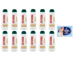 Borotalco Idratante Bagnodoccia Vaniglia e Avena, gel de ducha con aroma a vainilla y avena, 450 ml + 1 paquete de polvo de talco FELCE AZZURRA 100 g