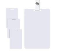 borrable reutilizable, etiqueta vertical mini pizarra, placa de nombre grande de 3,54 x 2,36 pulgadas con clip de bolsillo, nota de mensaje acrílico suave, bloc de notas compacto con diseño