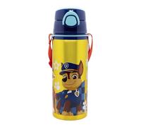 Stor S.L. Botella de agua infantil aluminio La Patrulla Canina 730ml con tapón, pajita, correa y asa
