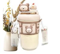 Borraccia Isolata Per Bambini - 550 ml Acciaio 538.6 g | Bottiglia Termica A Prova Di Perdite | Borraccia Scolastica Infusore Frutta Regalo Bambina. Doppia Parete, Tenuta Freddo Caldo 12h