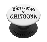Borracha Chingona Latinx Mexican Feminist Badass Cabrona PopSockets PopGrip Adhesivo