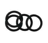 Borracha de titanio o anillo, Juntas tóricas, paquete de 5, negras, 40-47 mm x 4 mm(45 mm x 4 mm)