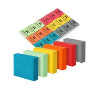 Borrador amasable Mr. Pen - Paquete de 18 borradores moldeables de colores para artistas y dibujantes