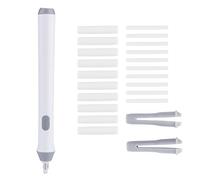 borrador automático borrador eléctrico lápiz borrar automático con 22 recargas para estudiantes y artistas Blanco