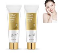 Borrador de arrugas instantáneo, suero removedor de arrugas instantáneo natural, crema reafirmante de la piel para la cara, crema de ojos antiarrugas antienvejecimiento para cara y cuerpo (2 Pcs)