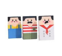 Borrador de dibujos animados de hombre calvo, borrador de lápiz fácil de borrar para niños, premios, estudiantes, recompensas, relleno de calcetines de Navidad, borrador novedoso