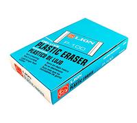 Borrador de escuela de león, color blanco Box of 24