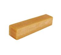 Borrador de lijado de caucho natural para limpieza de bandas de lijado y discos, elimina residuos de herramientas abrasivas, 20 x 4 x 4 cm, amarillo