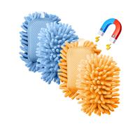 Borrador de microfibra para pizarra blanca Mr. Pen (paquete de 4, azul/naranja), lavable y seco