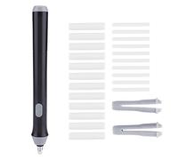 Borrador eléctrico Borrador automático Tnfeeon Borrador de lápiz Gomas de borrar automático a Pilas con 22 recambios de Borrador(Negro)