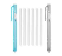 Borrador Estilo BolíGrafo 2Piezas LáPiz De Borrador MecáNico RetráCtil Con 6 Gomas Goma De Borrar Para NiñOs Estudiantes Artista