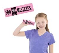 Borrador Jumbo Big Mistake de The Dreidel Company, tiles escolares, sabor fiesta (paquete individual)
