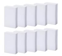 Borrador Mágico 10 Piezas, Esponja de Melamina de Limpieza, Esponja Mágica, Esponja Borradora de Suciedad para Limpieza Hogar, Cocina, Pared, Baño, Pisos, Zapatos, Blanca