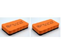 Borrador Magnético para Pizarra Blanca de Rotulador, Borrador Amarillo, Borra Pizarra Vileda y Demás Marcas de Pizarras Blancas Magnéticas y de pizarras blancas de rotulador borrables (Naranja)