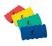 Borrador Mágnetico para Pizarra Blanca - Pack de 4 - Goma de Borrar con Imanes Fuertes - Limpiador Imantado para Rotuladores de Borrado en Seco - Accesorios para Oficina y Escuela