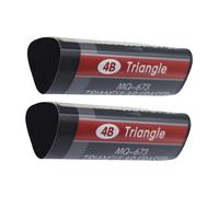 Borradores De Arte Profesional 2 Piezas Borradores Forma Triangular Agarre Ergonómico Fácil Borrado Para Estudiantes Escuela Suministros Oficina Borrador