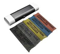 Borradores de pulido de guitarra caucho abrasivo+limpiador de pluma antioxidante para alambre de traste