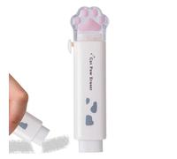 Borradores retráctiles con forma de pata de gato, bonitos borradores de gelatina para la escuela, borrador estético de empuje y tirar, borrador de goma para la escuela, hogar, dibujo, arte, dibujo