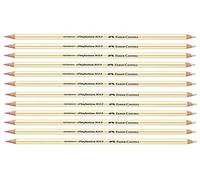 Faber-Castell Perfection 7057 - Lápiz de borrar (12 unidades), color blanco y amarillo