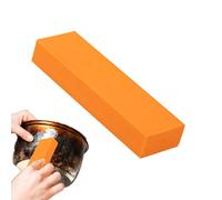 Borras De Óxido De Metal: Bloque De Limpieza De Goma Naranja, Herramienta De Descontaminación Mágica | Cuchillo De Acero Inoxidable Remover Para La Cocina, Manchas Para El Hogar Y Limpiador De Tierra,