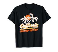 Borrego Springs California 70s Retro Sun Palmeras Souvenir Camiseta