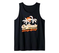 Borrego Springs California 70s Retro Sun Palmeras Souvenir Camiseta sin Mangas