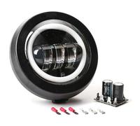 Borrozzino Moto Faro completo Full LED compatible con Vespa PK HP FL 50-125 delantero Angel Eyes luz blanca