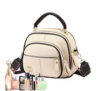 Borsa a tracolla multifunzionale in pelle PU con cinturino regolabile - tote da donna di grande capacità | semplice elegante viaggio per ragazze, shopper moda quotidiana resistente