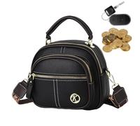 Borsa a tracolla multifunzionale in pelle PU con cinturino regolabile - tote da donna di grande capacità | semplice elegante viaggio per ragazze, shopper moda quotidiana resistente