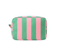 Borsa da cosmetico a Righe di Luce di Pellet di Pellet di Moda Borsa da cosmetico Verde Rosa