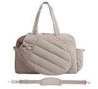 Borsa Da Ginnastica - Tenis Per Donne Grande Per Racchette Da Tennis Donna - Organizzatore Sportivo Impermeabile Viaggi Palestra E Ufficio, dorado, Siehe Beschreibung, Ver descripción