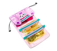 Borsa Da Toilette Da Viaggio Portatile Pieghevole, Scomparti Multipli, 63x28,3 Cm, Simpatico Grande Organizer Pieghevole, Borsa Da Viaggio Per Articoli Da Toeletta, Portatile E Leggera, Per Tutti I Tu