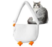 Borsa Da Viaggio Invernale per Animali - Zaino Peluche Termico Antifuga, Borsa Morbida Gatto Cucciolo Calda Neve Fondo Rigido, Cinghie Tracolla Spalla Sacco Confortevole Peloso | per Spesa Escursioni