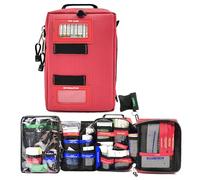 Borsa Di Pronto Soccorso Di Grande Capacità, Kit Di Pronto Soccorso Vuoto Portatile Kit Di Pronto Soccorso Compatto Multifunzionale A Strati Per Infermiere Domiciliare (Color : A, Size : 18x12x28cm