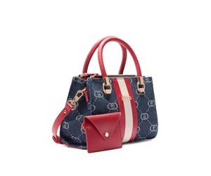 Borsa Liu-jo Manhattan Satchel S blu denim BS25LJ121 AA5163 D3200 Piccola