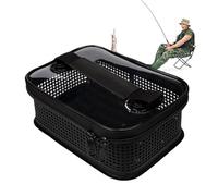 Borsa Per Attrezzatura - Borsa Per Attrezzi Da Legda | Per Attrezzatura - BDesign Con Maniglia Portatile E Rete, Pescas A Mosca Pers Casting Trolling Jigging E Zaino Viaggio, Tamaño mediano, Refer to