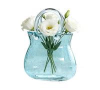 Borsa per Fiori,Trasparente decorazione da Stanza a Forma di Borsa,Bicchiere, Da, Vaso per Fiori - per i matrimoni, Feste con Cocktail, camere da e centrotavola