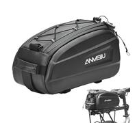 Borsa per portapacchi posteriore per bicicletta - Organizer di grande capacità da 6 litri, custodia per la spesa per spostamenti quotidiani, design per montaggio su manubrio | Portabagagli impermeabil