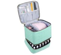 Borsa portaoggetti per smalto,48 portaoggetti per smalto - Borsaa da toilette Custodia da viaggio Custodia per kit per unghie Organizer | Borsaa per il trasporto del trucco, organizer per fornitur