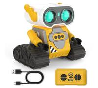BORSCELLOR Juguete robot teledirigido para niños y niñas, robot RC recargable con reconocimiento de gestos, demostración automática, brazos flexibles para niños de 3 4 5 6 7-12 años
