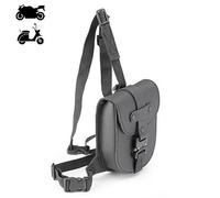 Borsello, De Pierna Moto / Scooter, 100% Piel, Estilo Café Racer , Negro KAPPA