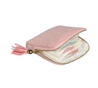 Borsetta Da Viaggio Per Gioielli - Organizador de 4.33 x 5.31 x 1.18 pulgadas Gioielli In Velluto Con Cerniera | Porta Anelli Per Viaggi Crociera Spiaggia - Business Trip E College