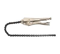 Bortivier 10 Tubo de Filtro de Aceite de La Llave de Agarre de Bloqueo Pinza de Tornillo de Cadena de Pulgada Cadena de 16,5 Pulgadas