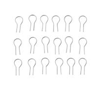 Bortivier 100 Piezas de Aguja de CombustióN Colgante en Forma de R para Horno, FusióN de Vidrio y CeráMica, Hacer Cables de Adorno Colgante DIY (0,55X1,2 Cm)