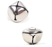 Bortivier 100 Piezas de Cascabeles, Cascabeles Hechos una Mano de 25 Mm una Granel, Campanas de Bricolaje, DecoracióN NavideñA, DecoracióN del Hogar