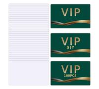 Bortivier 100 Unidades de Tarjetas de Visita en para Sublimación, Tarjetas de Presentación de Doble Cara de Aluminio A Granel de Metal, Espacios en para Sublimación