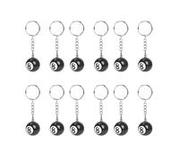 Bortivier 12 x de Bola de Billar Anillo de Llave Felicidad Numero 8